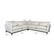 Oxford L-Shaped Sectional - Travertine Cream