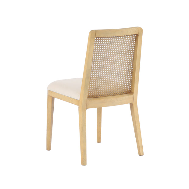 Cane Dining Chair - Oyster Linen/Honey Frame (Limited Edition)