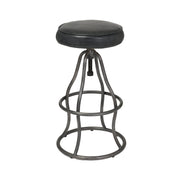 Bowie Bar Stool - Distressed Black Leather
