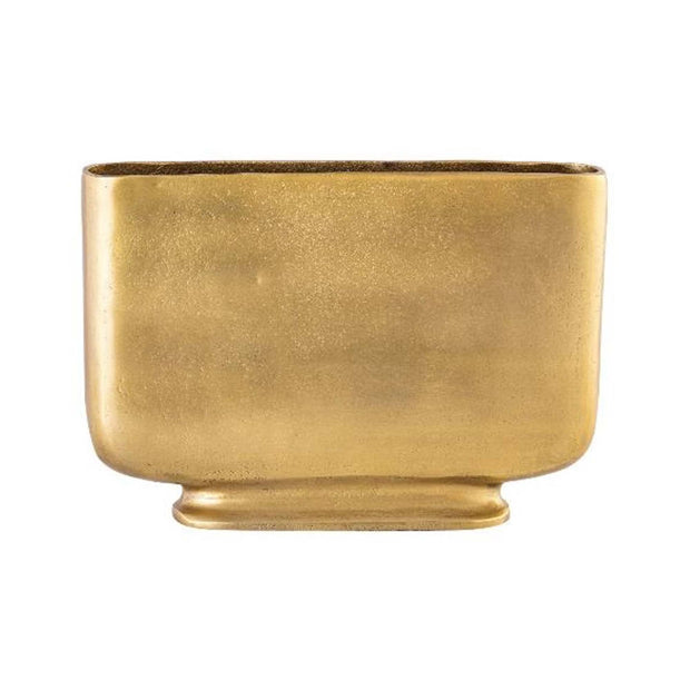 Nisha Wide Vase - Antique Brass