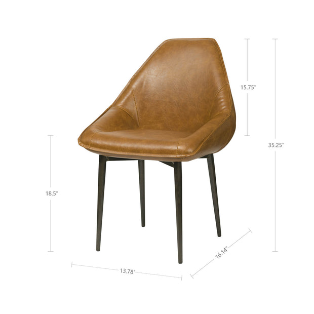 Armando Tub Chair - Tan Brown