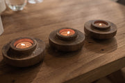 D-Bodhi Ring Candle Holder - Wood Grain