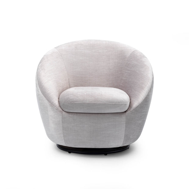 Coco Swivel Club Chair - Light Grey