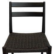Jakarta Dining Chair - Black/Black Woven Seat