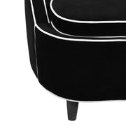 Ebony Club Chair - Black