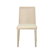 Cane Dining Chair - Scandi Boucle White/White Wash Frame (Limited Edition)