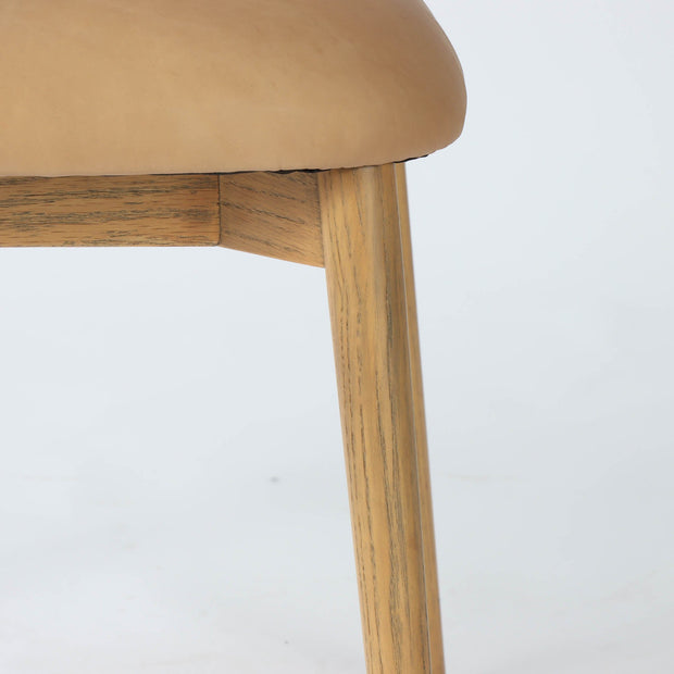 Milo Dining Chair - Tan Leather
