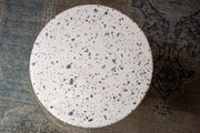 Concrete Mineral Side Table - Terrazzo